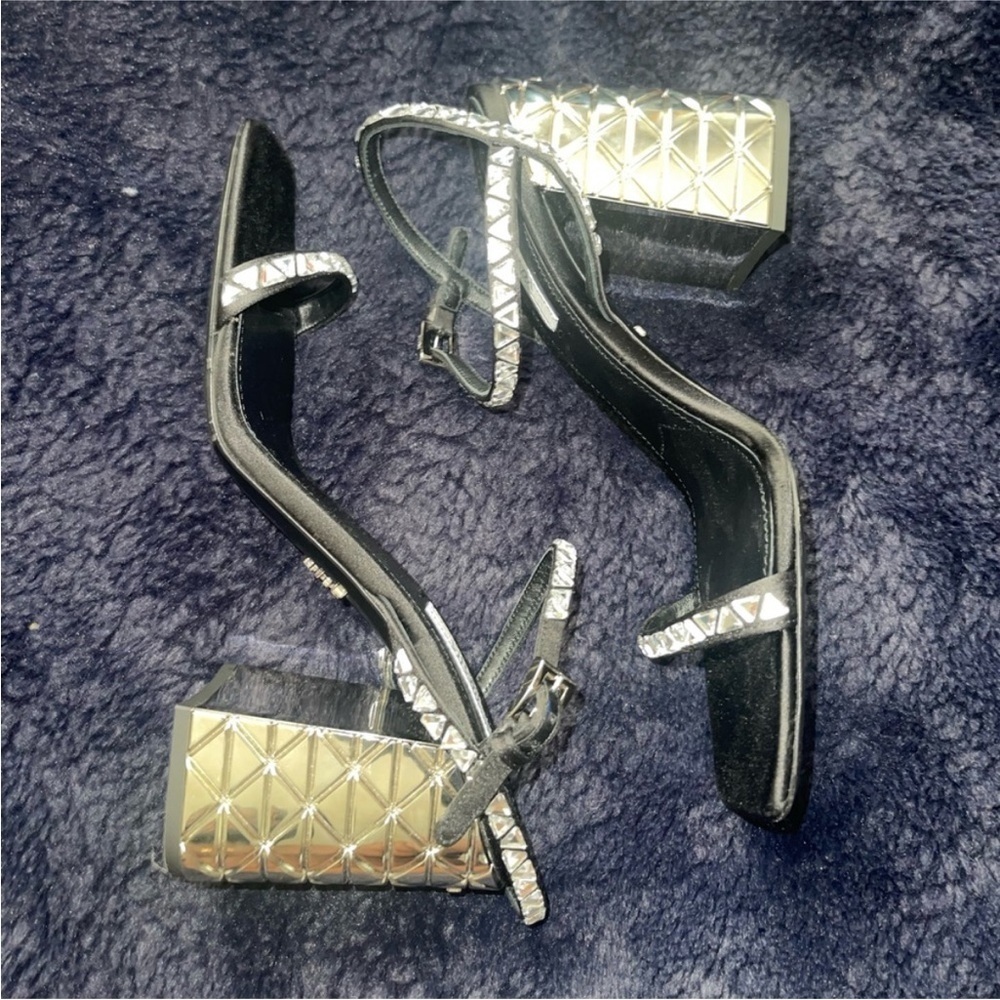 Prada crystal embellished sandals - Picture 3 of 6